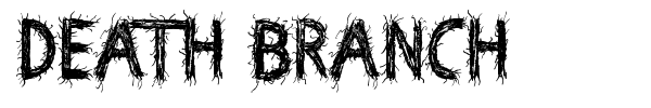 Death Branch font preview